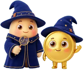 The CoinWiz mascot